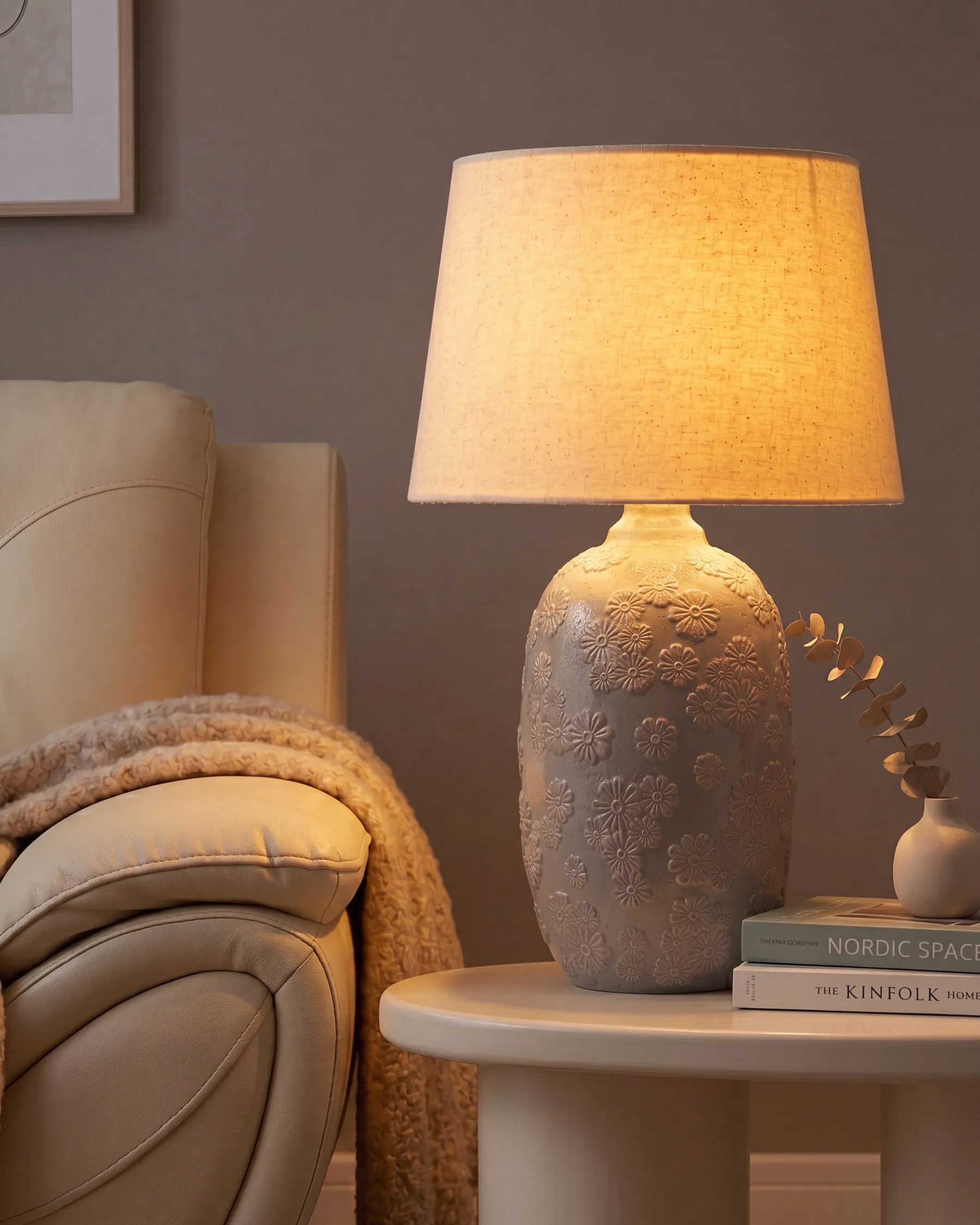 Table Lamp FERREY Ceramic Grey_822901