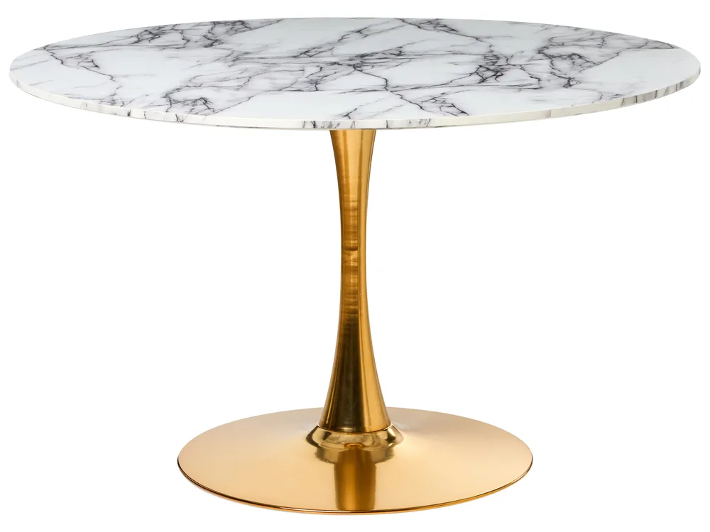 Dining Table BOCA White Marble 120 cm 120 cm