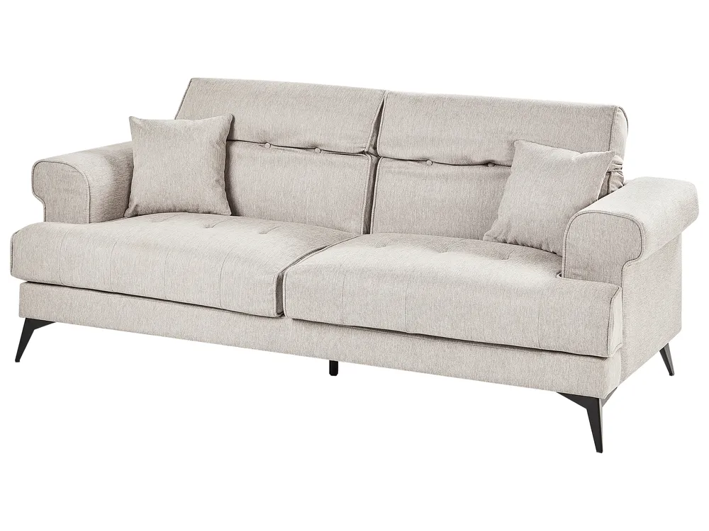 Living Room Set 5 Seater SKIVE Fabric Taupe_947658