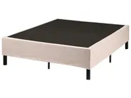 Divan Bed without Headboard Fabric COUNTESS 120 x 200 cm (EU Small Double) Beige_1054128