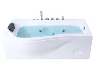 Corner Hot Tub with LED POZUELOS 1700 x 900 mm White_1033629