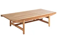 Garden Lounge Set with Table 2 Seater GIAVENO Acacia Wood Off-White_958682