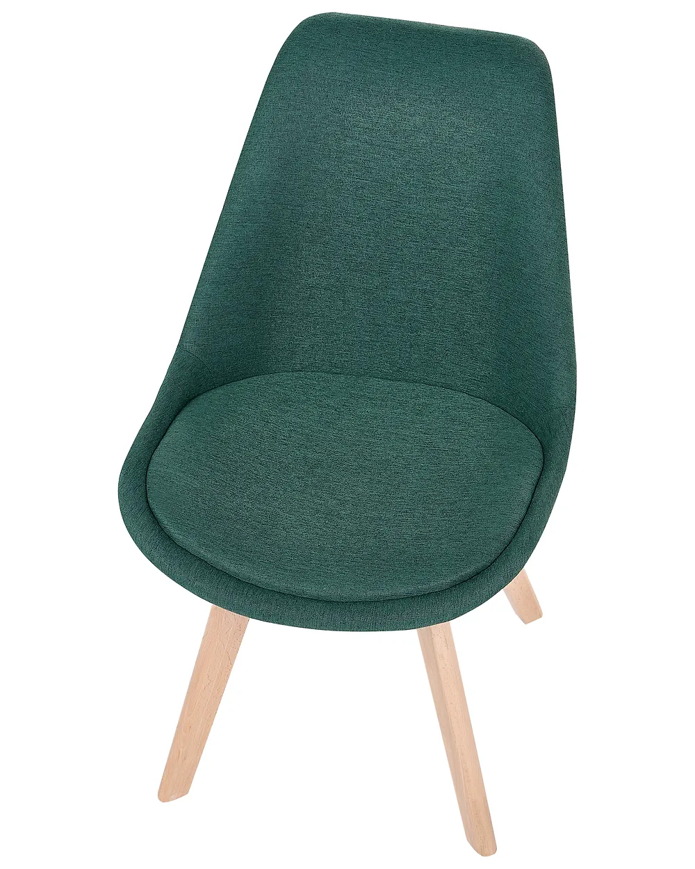 Set of 2 Dining Chairs DAKOTA II Fabric Green_1187015
