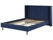 Bed Velvet VILLETTE 160 x 200 cm (EU King Size) Navy Blue_948284