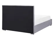 Ottoman Bed ROUEN Velvet Dark Grey 140 x 200 cm (EU Double)_843799