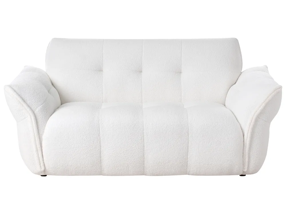 Sofa 2 Seater HALBA Boucle White_1002540