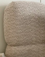 Ottoman Bed BASTON Boucle Light Beige 180 x 200 cm (EU Super King)_1034223