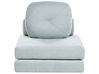 Single Sofa Bed OLDEN Chenille Light Blue