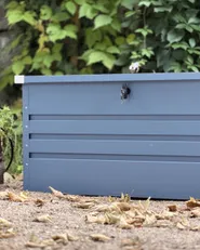 Storage Box CEBROSA 132 cm 62 cm Metal Blue_1177418