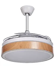 Takfläkt med lampa FREMONT med fjärrkontroll LED Vit_862433