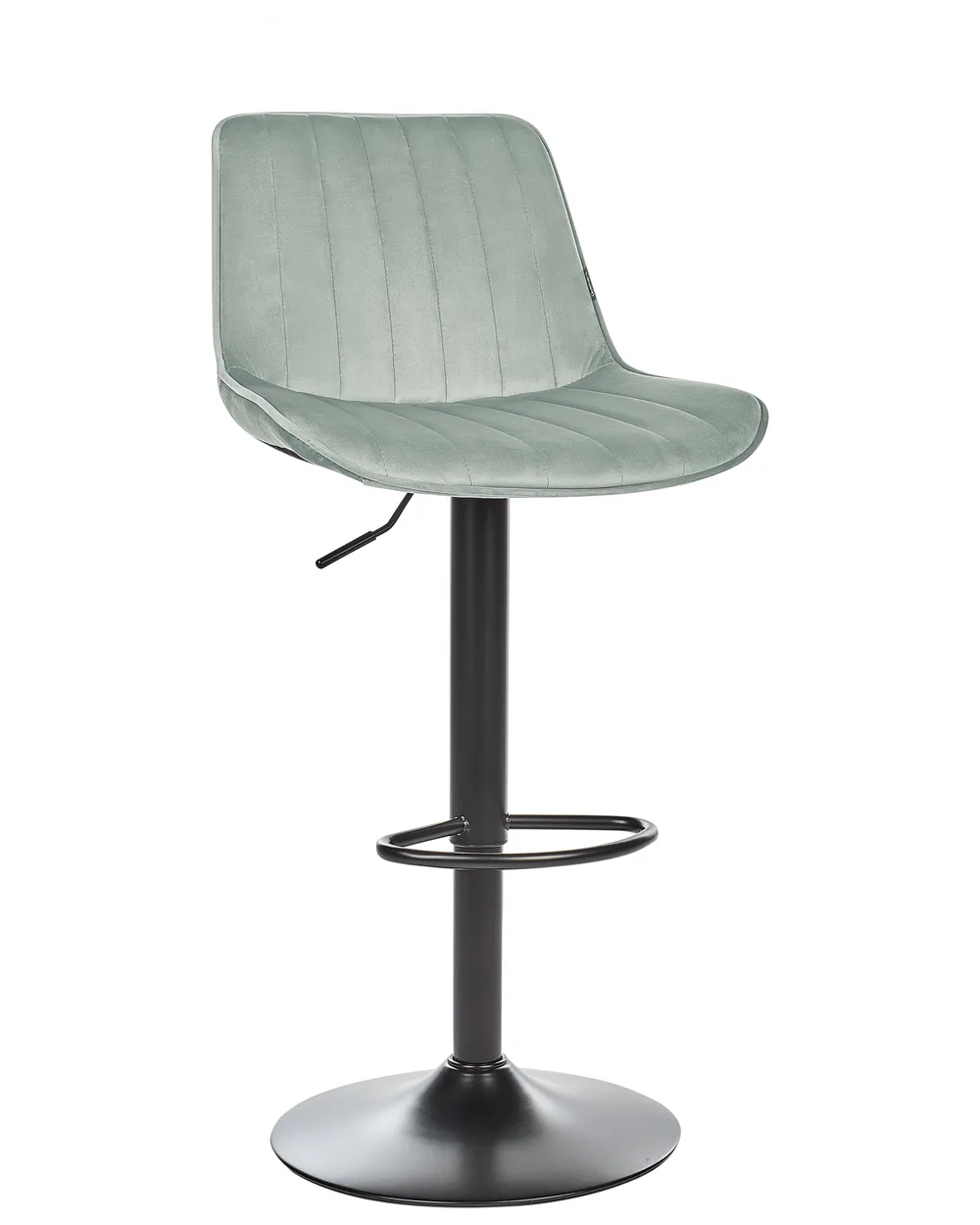 Set of 2 Bar Chairs DUBROVNIK Swivel Velvet Mint Green_915955