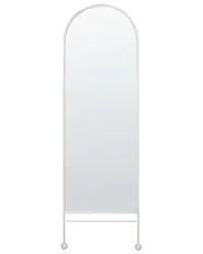Wall Mirror JARNAGES 45 cm 145 cm Metal White_1183801