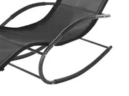 Rocking Sun Lounger CARANO II Metal Black_812666