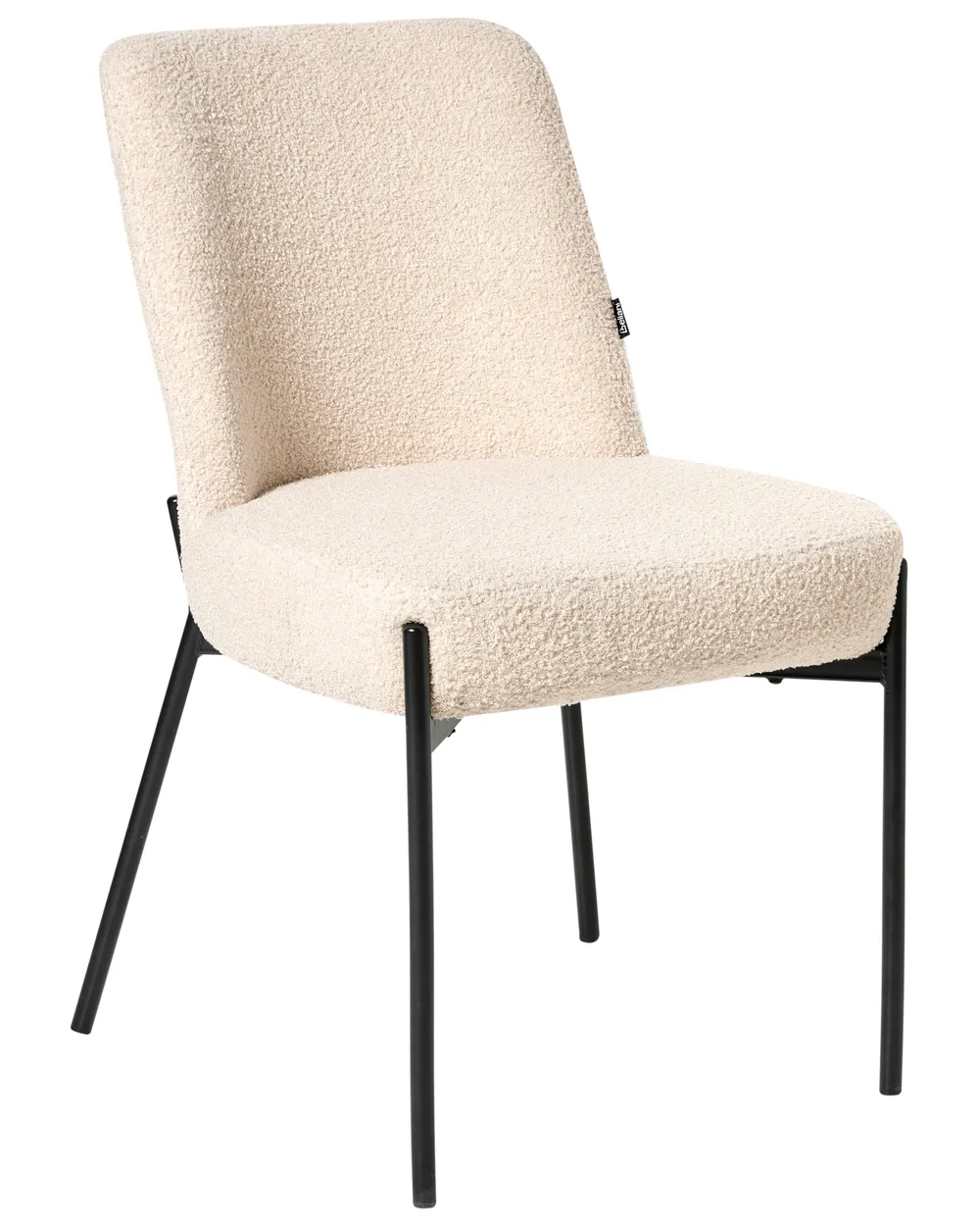 Set med 2 stolar MALIN Bouclé Ljusbeige_987072