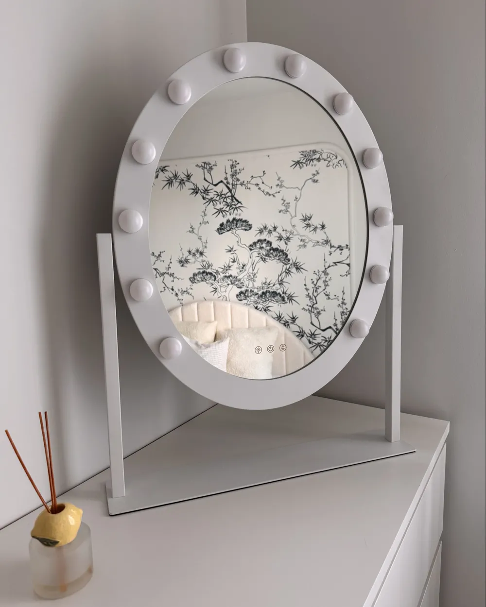 Dressing Table Mirror LED ROSTRENEN White_1047797