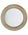 Väggspegel CHANNAY 80 cm 80 cm Metall Guld