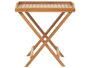 Garden Side Table JAVA Folding Acacia Wood Light Brown_785475