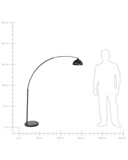 Floor Lamp CAGAYAN Metal Black_1054071