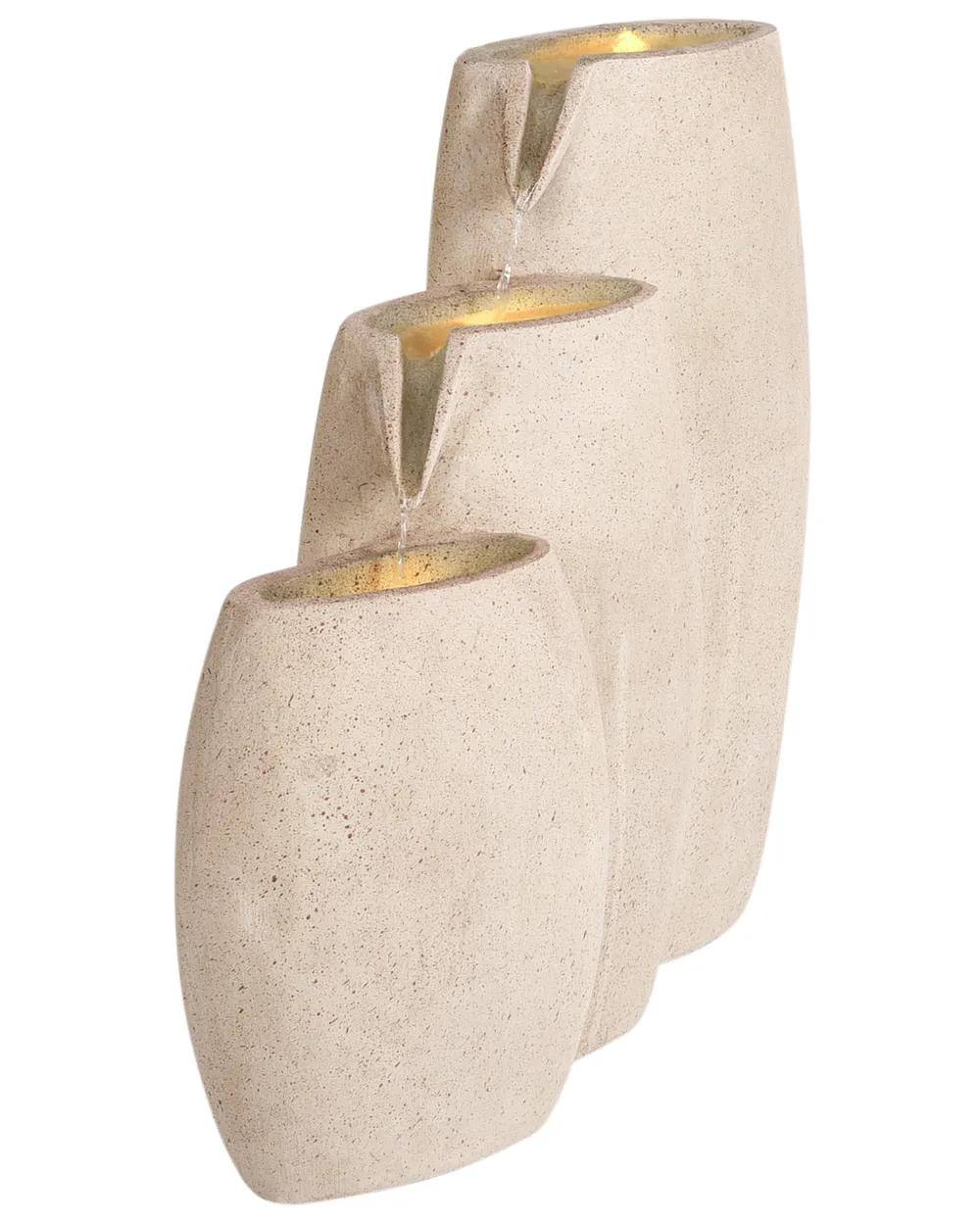 Vattenspel för trädgård LED ARKLE Beige_962515