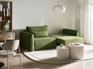 Bäddsoffa 3-sits VAXHOLM med förvaring Grön_1026811