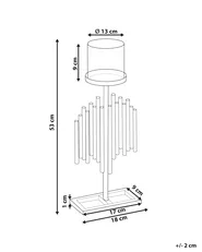 Kynttilänjalka NIAS 53 cm Metalli Kulta_826508