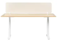Desk Screen ZIGGY 160 x 40 cm Light Beige_1015459