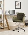 Desk Chair PRIDDY Boucle Dark Green