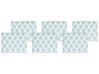 Set of 6 Garden Chair Cushions TOLVE 39 x 31 cm Mint Green