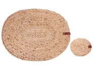 12 Piece Placemats and Coasters Set BUSHYLARK Jute Natural_946272