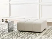 Ottoman INNVIK Fabric Light Beige_963264
