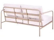Garden Sofa Set 7 Seater NUXIS with Tables Metal Light Beige_1083054