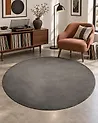 Rug GESI Dark Grey ø 140 cm Viscose