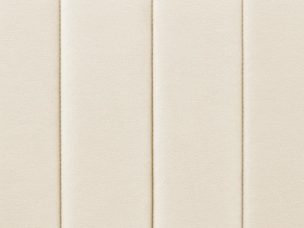 Bed Velvet LUNAN 140 x 200 cm (EU Double) Light Beige_929261