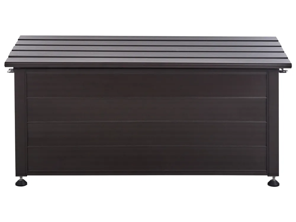 Storage Box CAMPALTO 113 cm 50 cm Metal Dark Brown_937908