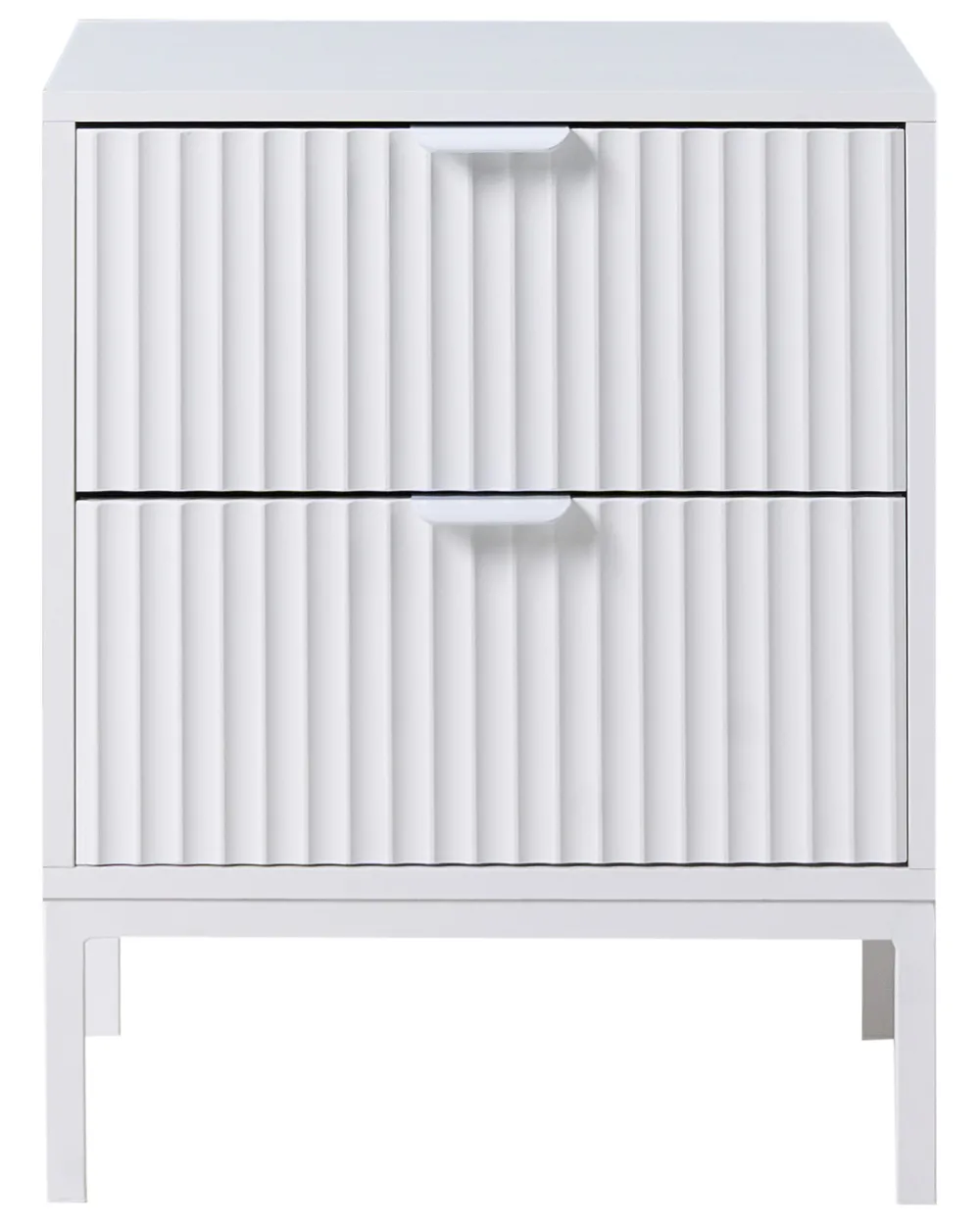 2 Drawer Bedside Table ADELAIDE White_1012023
