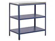 2 Piece Outdoor Kitchen Set with Sink VILAMA Blue Metal_974684