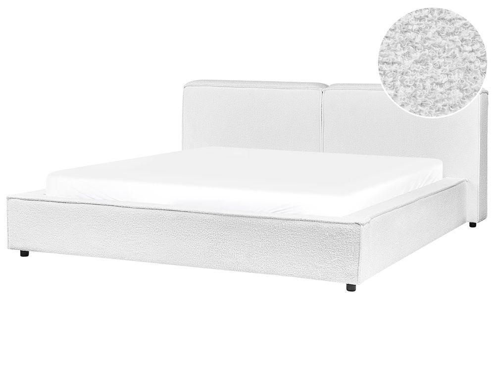 Seng Bouclé LINARDS 180 x 200 cm Hvit