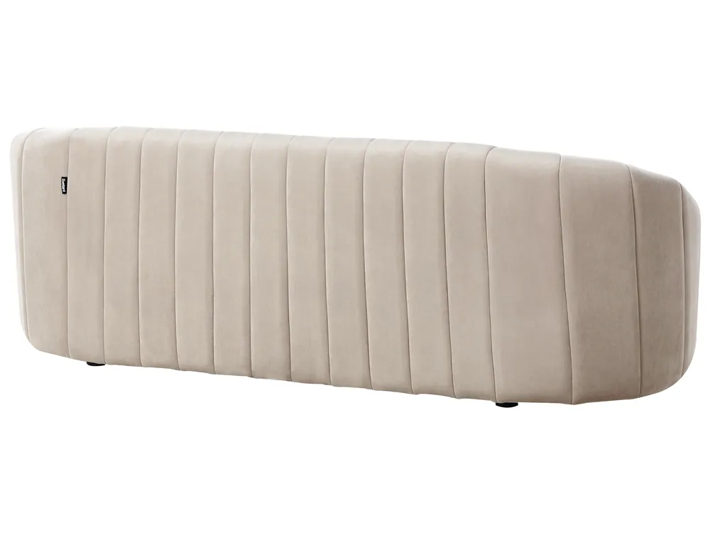 Sofa 3 Seater MALUNG Velvet Beige_966942