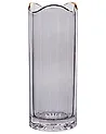 Flower Vase PERDIKI 30 cm Glass Grey