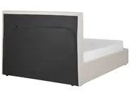 Ottoman Bed VION Fabric Light Beige 140 x 200 cm (EU Double)_901829