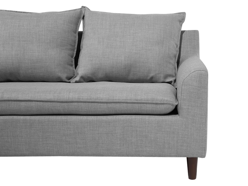 Corner Sofa 3 Seater ELVENES Fabric Light Grey Right Hand_943133