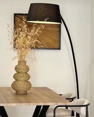 Floor Lamp BENUE Metal Black_1017523