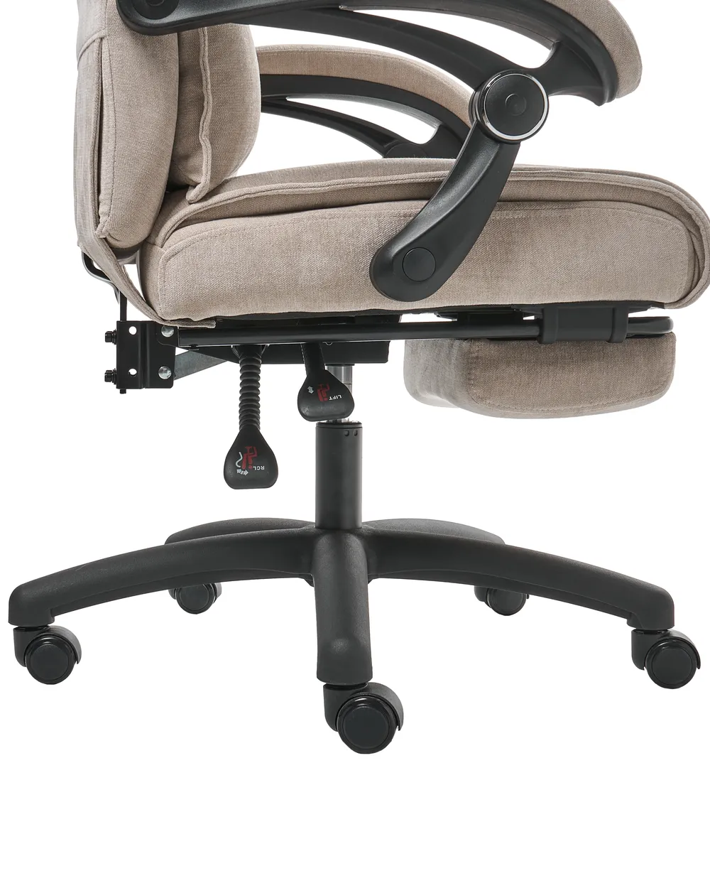 Executive Chair with Footrest EATON Chenille Beige_1009788