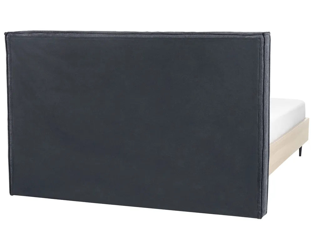 Säng med lamellram IZERNORE 160 x 200 cm Mörkgrå_863263