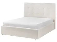 Ottoman Bed LORIENT Boucle Off-White 140 x 200 cm (EU Double)_1040150