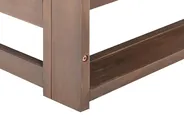 Garden Corner Sofa with Table 5 Seater TIMOR Modular Certified Acacia Wood Dark Brown_852993