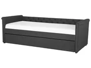 Trundle Bed Fabric LIBOURNE 80 x 200 cm (EU Small Single) Dark Grey_770624