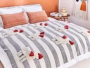 Blanket NAMTAR Cotton 125 x 150 cm White_1187359