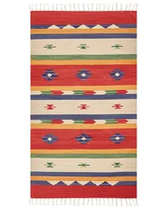 Rug ALAPARS Multicolour 80 x 150 cm Kilim Cotton_869791