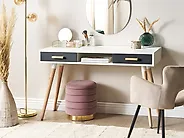 Skrivbord FRISCO 120 cm x 45 cm med lådor Grå_1177369